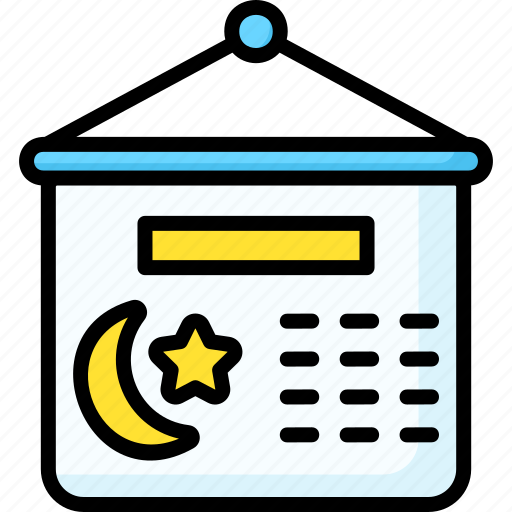 Calendar, ramadan, eid mubarak, muslim, event, month icon - Download on Iconfinder
