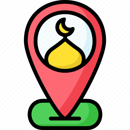 Location, mosque, marker, navigation, position, muslim icon - Download on Iconfinder