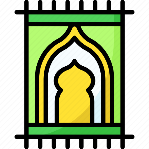 Prayer rug, rug, mat, ramadan, shalat, sajadah, carpet icon - Download on Iconfinder