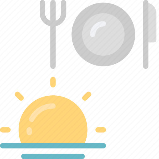 Sunset, meal, sundown, sun, setting, eating icon - Download on Iconfinder