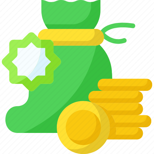 Zakat, money bag, ramadan, charity, donation, coin, alms icon - Download on Iconfinder