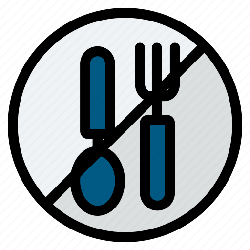 Food, forbidden, fork, no, spoon icon - Download on Iconfinder