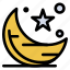 cresent, moon, night, ramadhan, star 
