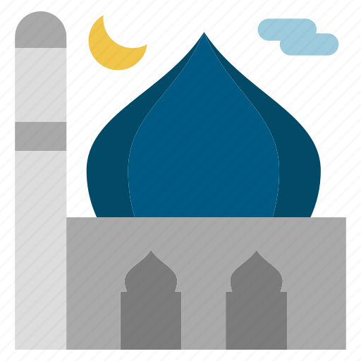 Islam Masjid Moon Mosque Pray Icon Download On Iconfinder