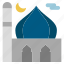 islam, masjid, moon, mosque, pray 