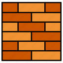 brick, wall, construction, architecture