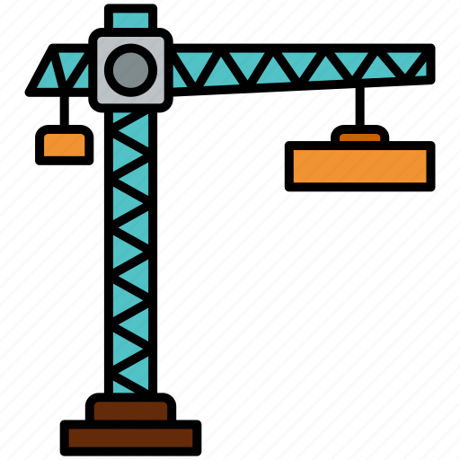 Crane, construction, building, lifter icon - Download on Iconfinder