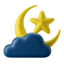 night, ramadan, moon, star, cloud 