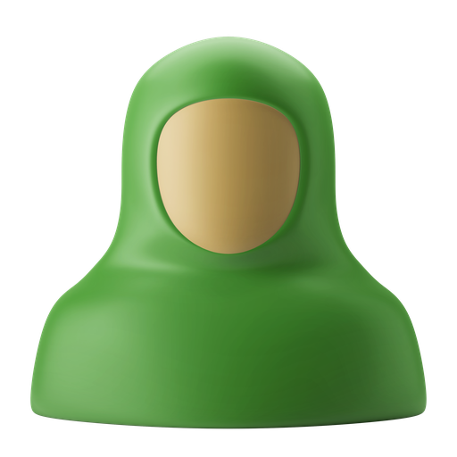 Muslim woman, cover, avatar, character, profile 3D illustration - Free download