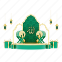 ramadan, illustration, religion, islam, drum, decoration, lantern, gift, background 