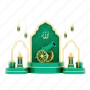 ramadan, illustration, religion, muslim, lantern, decoration, gift, background, cannon 