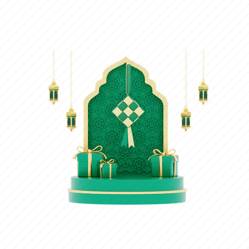 Ramadan, illustration, background, muslim, sign, islam, religion 3D illustration - Download on Iconfinder