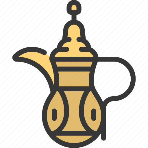 Teapot, tea, drinking, gold icon - Download on Iconfinder