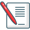 document, paper, sign, signing icon