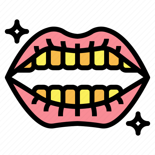 Fashion, gold, rapper, smile, teeth icon - Download on Iconfinder