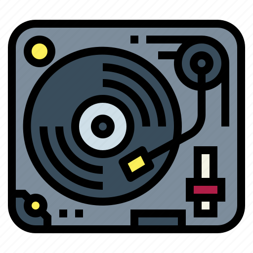 Dj, music, player, turntable, vinyl icon - Download on Iconfinder