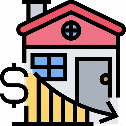 Home, price, discount, property, bankrupt icon - Download on Iconfinder