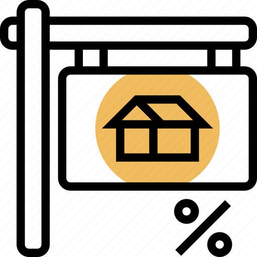 Estate, discount, rental, price, property icon - Download on Iconfinder