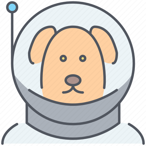 Astronaut, dog, animal, cosmonaut, laika, mission, space icon - Download on Iconfinder