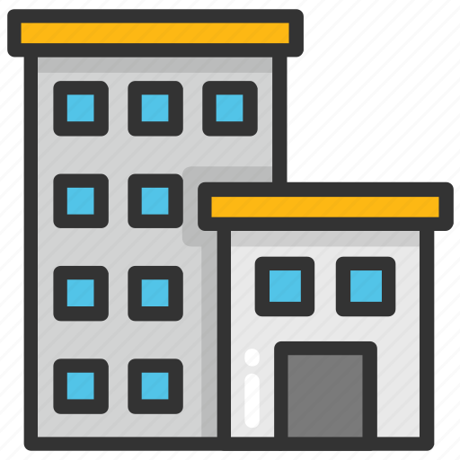 Apartment blocks, apartment house, city building, commercial building, flats building icon - Download on Iconfinder