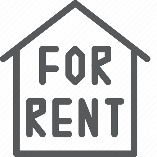 For, house, rent, estate, home, real, sign icon - Download on Iconfinder