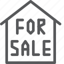for, house, sale, estate, home, real, sign