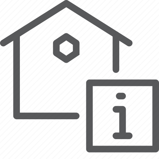 House, information, estate, home, info, real, support icon - Download on Iconfinder