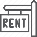 rent, sign, board, estate, info, real, sales