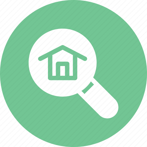 Find, home, house, loop, real estate, search icon - Download on Iconfinder