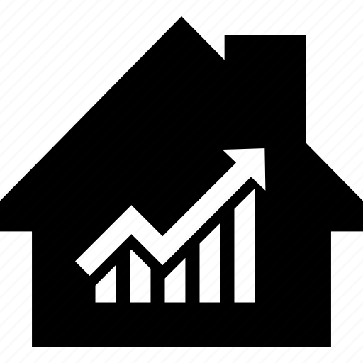 Analysis, graph, house, property icon - Download on Iconfinder