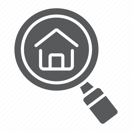 Company, estate, find, home, house, real, search icon - Download on Iconfinder
