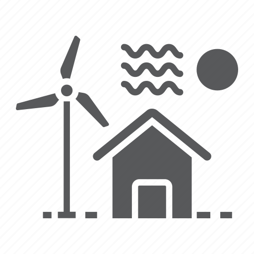 Ecology, electricity, estate, home, house, real, windmill icon - Download on Iconfinder