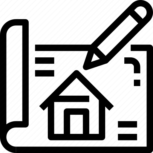 Blueprint, building, house, planning, property, real estate icon - Download on Iconfinder