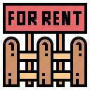 fence, rent, sign, signaling