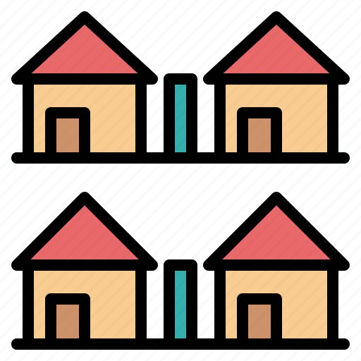Estate, house, houses, real, village icon - Download on Iconfinder