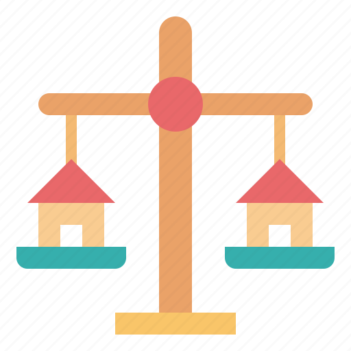 Compare, house, scale, weight icon - Download on Iconfinder