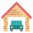 car, garage, house, parking 