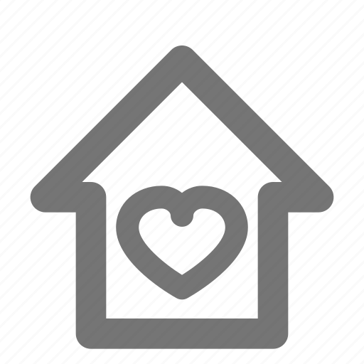 Heart, home, house, like, building, estate, favorite icon - Download on Iconfinder