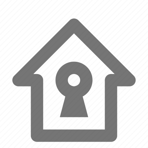 Keyhole, home, house, building, estate, property, unlock icon - Download on Iconfinder