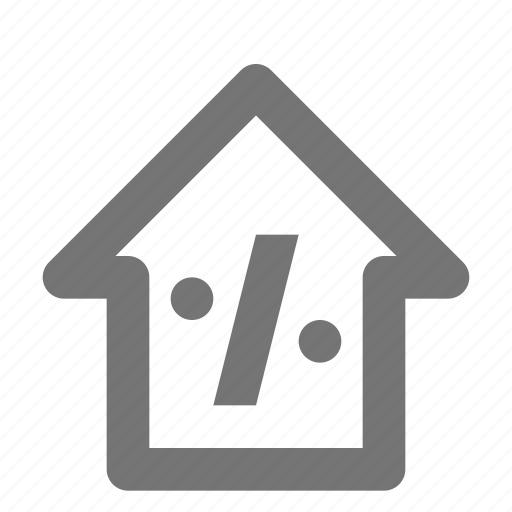 Percent, home, house, building, buy, estate, property icon - Download on Iconfinder