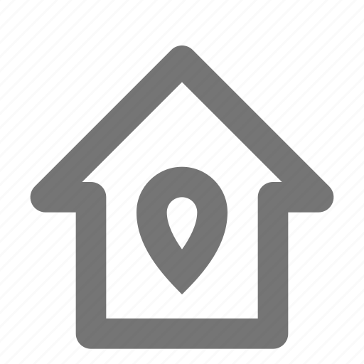 Pin, home, house, building, estate, marker, property icon - Download on Iconfinder