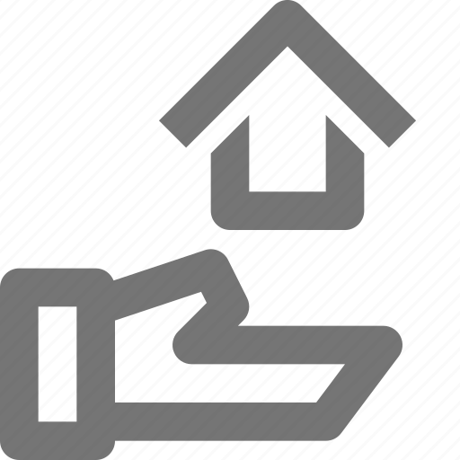 Share, hand, home, house, building, estate, property icon - Download on Iconfinder