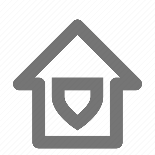 Shield, home, house, security, building, estate, property icon - Download on Iconfinder
