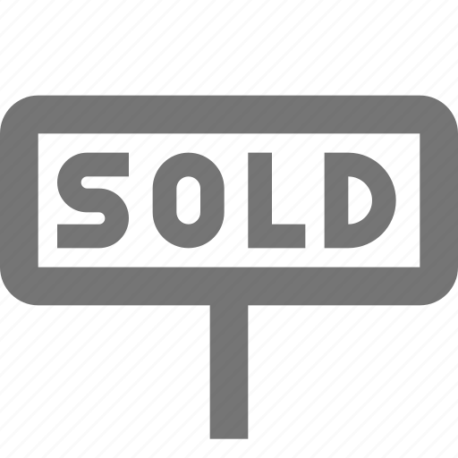 Sign, sold, real estate, building, property, sell, board icon - Download on Iconfinder