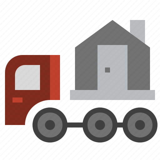 House, moving, shipping, transport, trucks, vehicle, vehicles icon - Download on Iconfinder