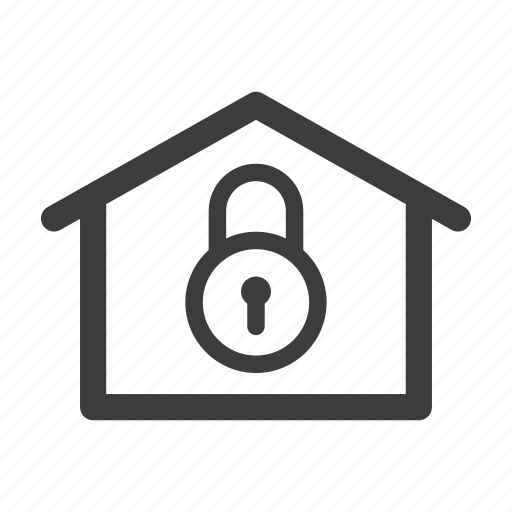 Home, house, lock, real estate, security icon - Download on Iconfinder