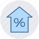home, house, mortgage percentage, percent, percentage, property discount, property tax