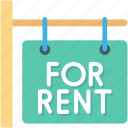 commercial sign, for rent, real estate, rent signboard, rental