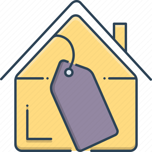 Accumulation, cost, mortgage price, price, property, property price icon - Download on Iconfinder