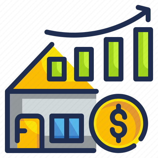Business, finance, graph, house, price icon - Download on Iconfinder